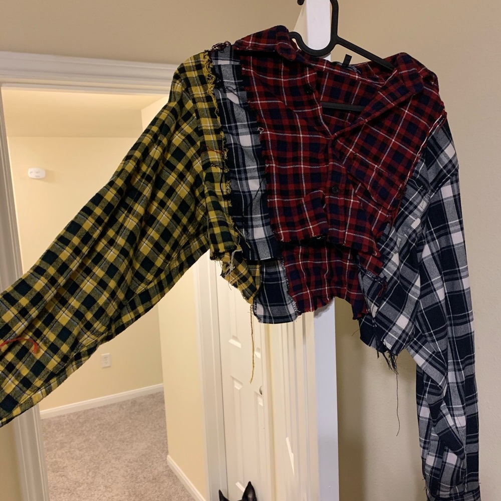 COPY - Flannel crop top